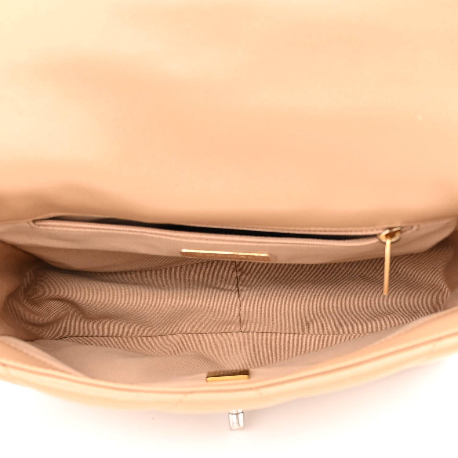 Chanel Lambskin Quilted Medium Chanel 19 Flap Dark Beige 5 of 11