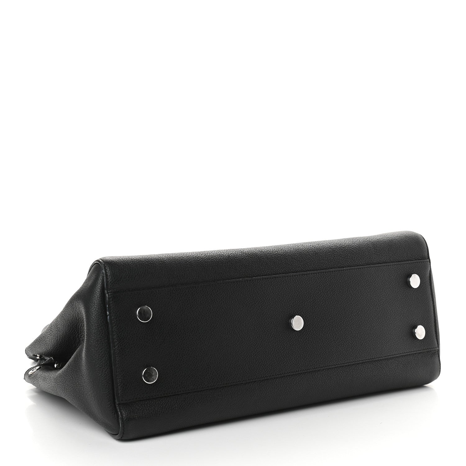 Saint Laurent Grained Calfskin Medium Cabas Rive Gauche Black 4 of 13
