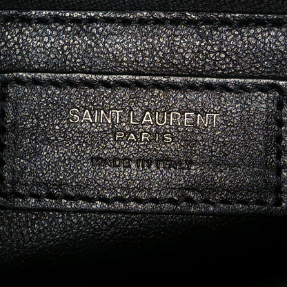 Saint Laurent Grain De Poudre Monogram Cassandra Clasp Bag Black 6 of 12