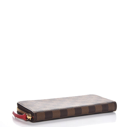 Louis Vuitton Damier Ebene Clemence Wallet Cherry 4 of 7