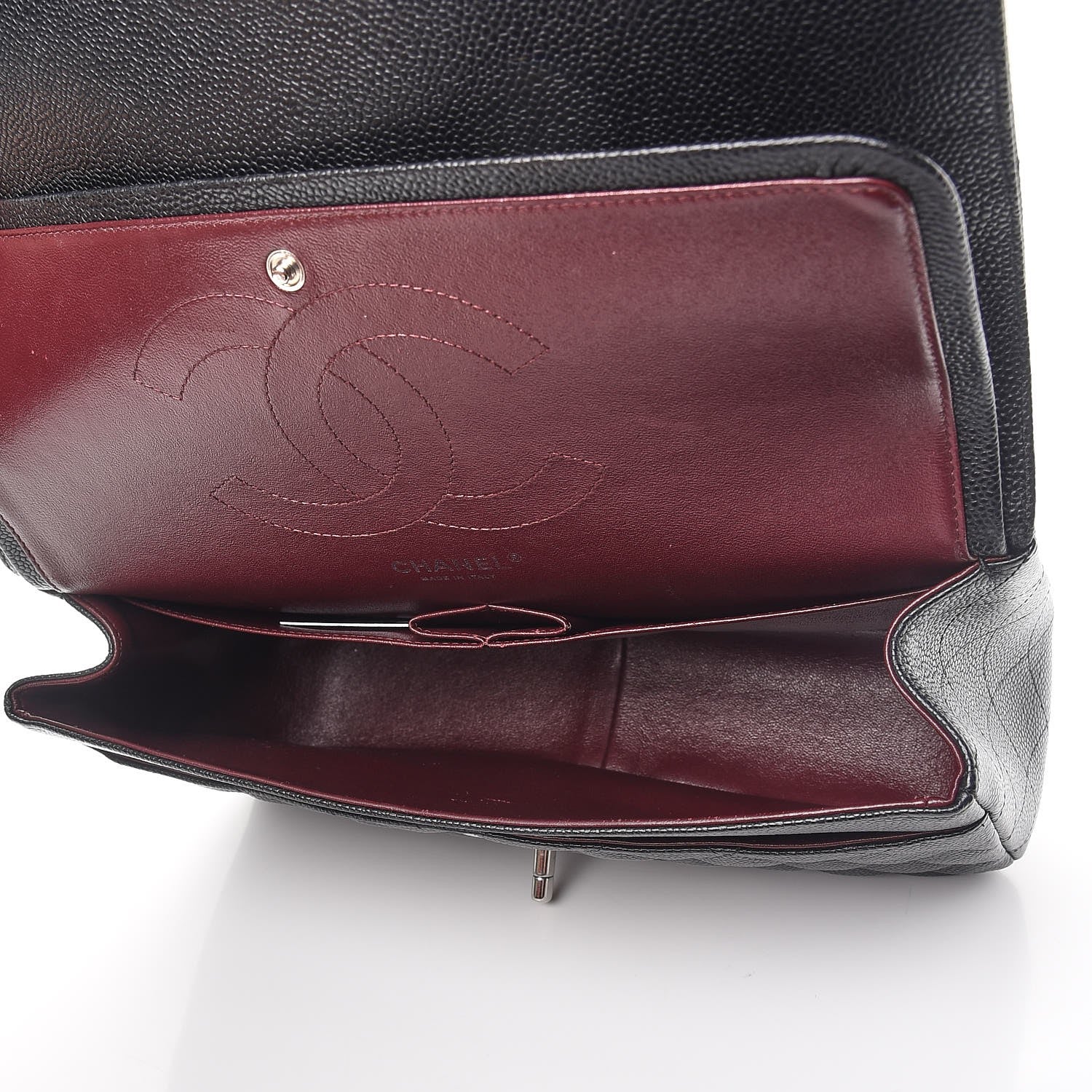 Chanel Caviar Quilted Jumbo Double Flap Black 6 of 9