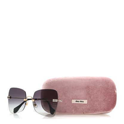 Miu Miu Metal Crystal Sunglasses SMU50W Black Gold 10 of 10