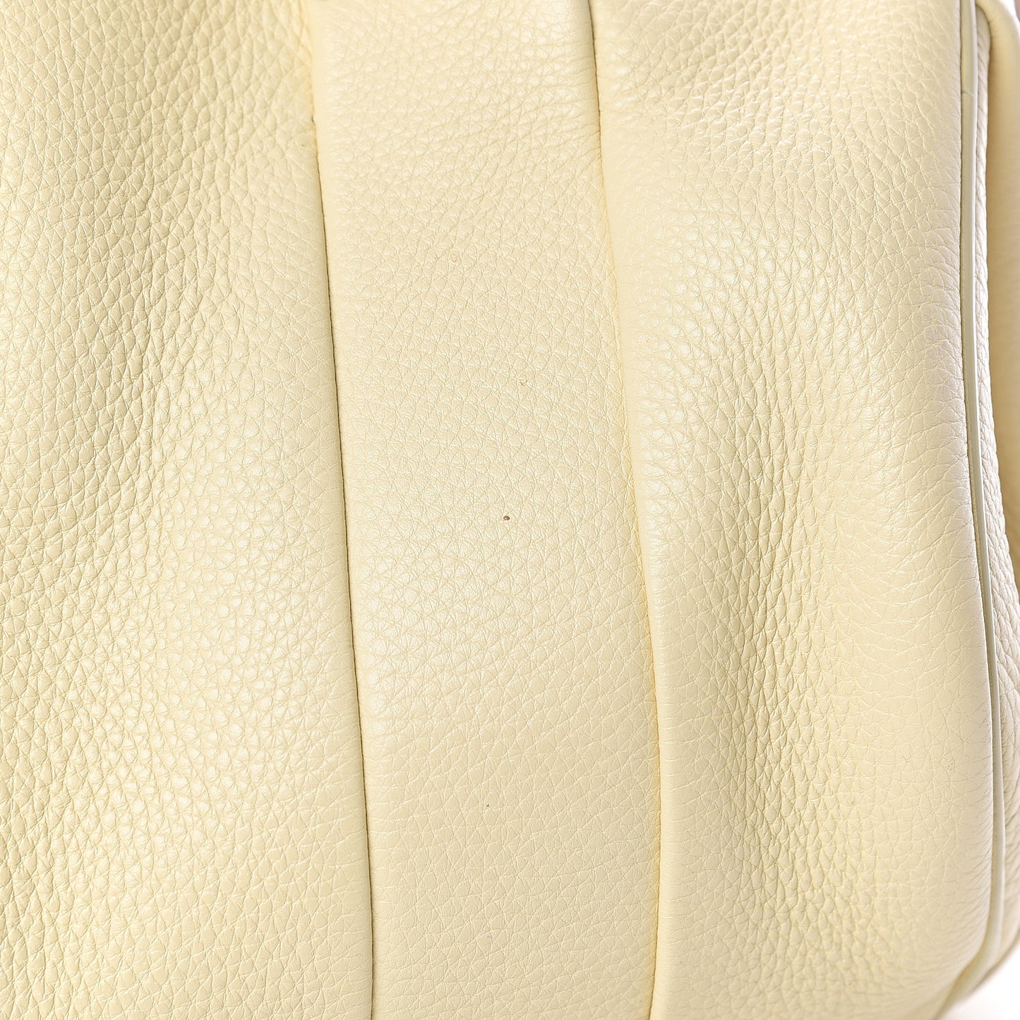 Pebbled Lambskin Rocco Soft Meringue Pale Gold Hardware
