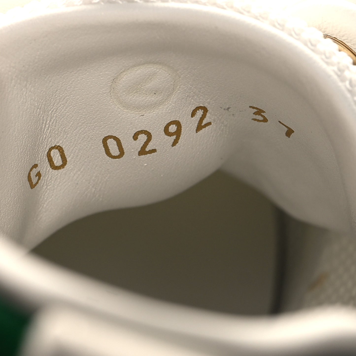 Calfskin Monogram Run Away Sneakers 37 White Green
