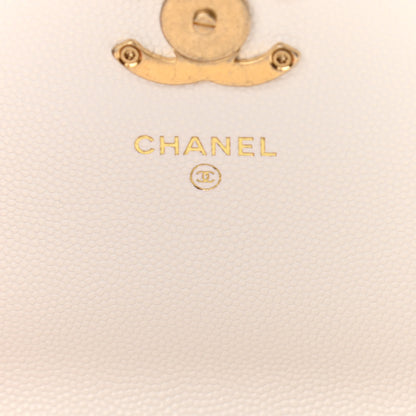 Chanel Caviar Quilted Mini Bracelet On Chain Wallet On Chain WOC White 6 of 11