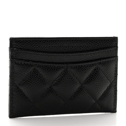 Chanel Caviar Quilted Card Holder Black 3 of 9