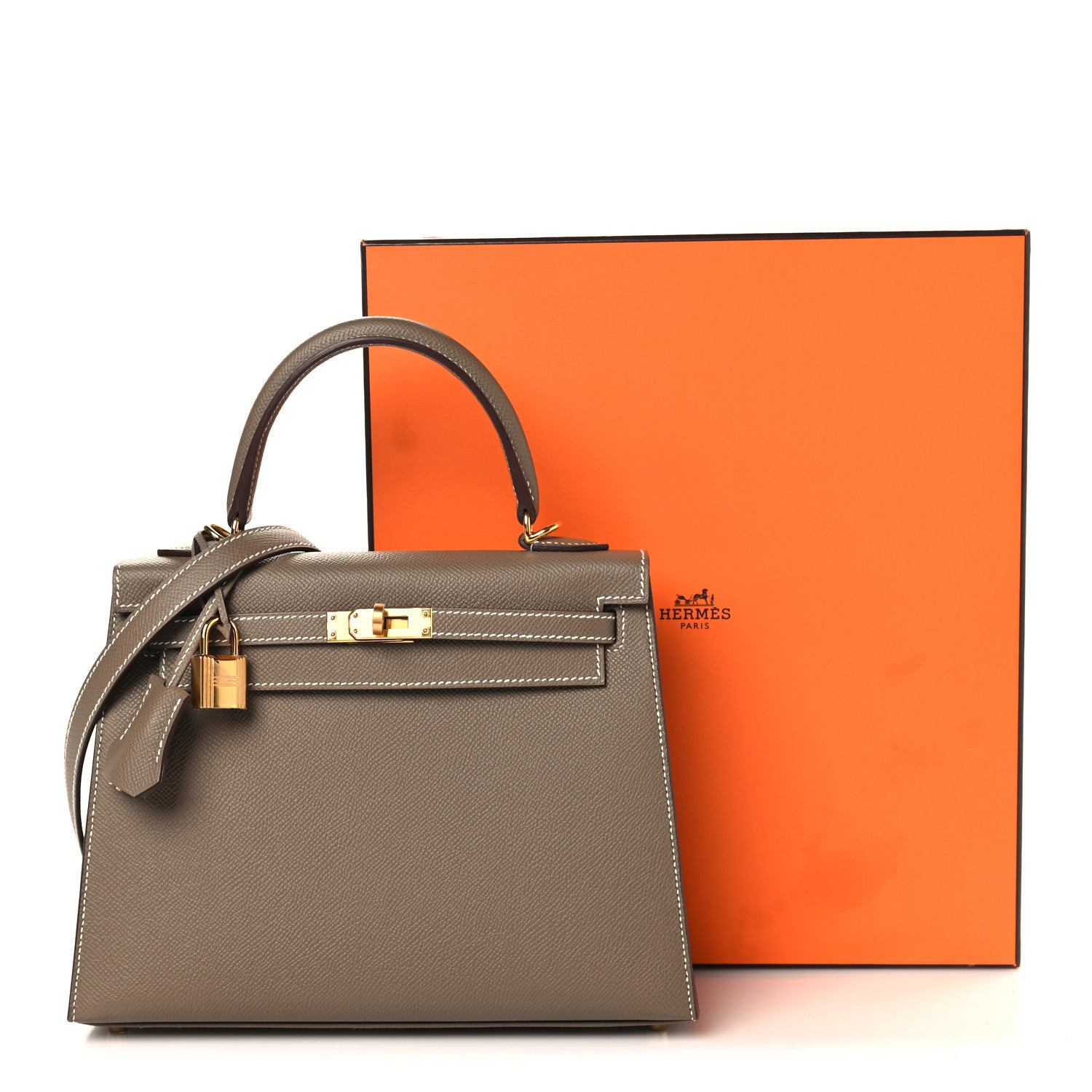Hermes Epsom Kelly Sellier 25 Etoupe 13 of 13