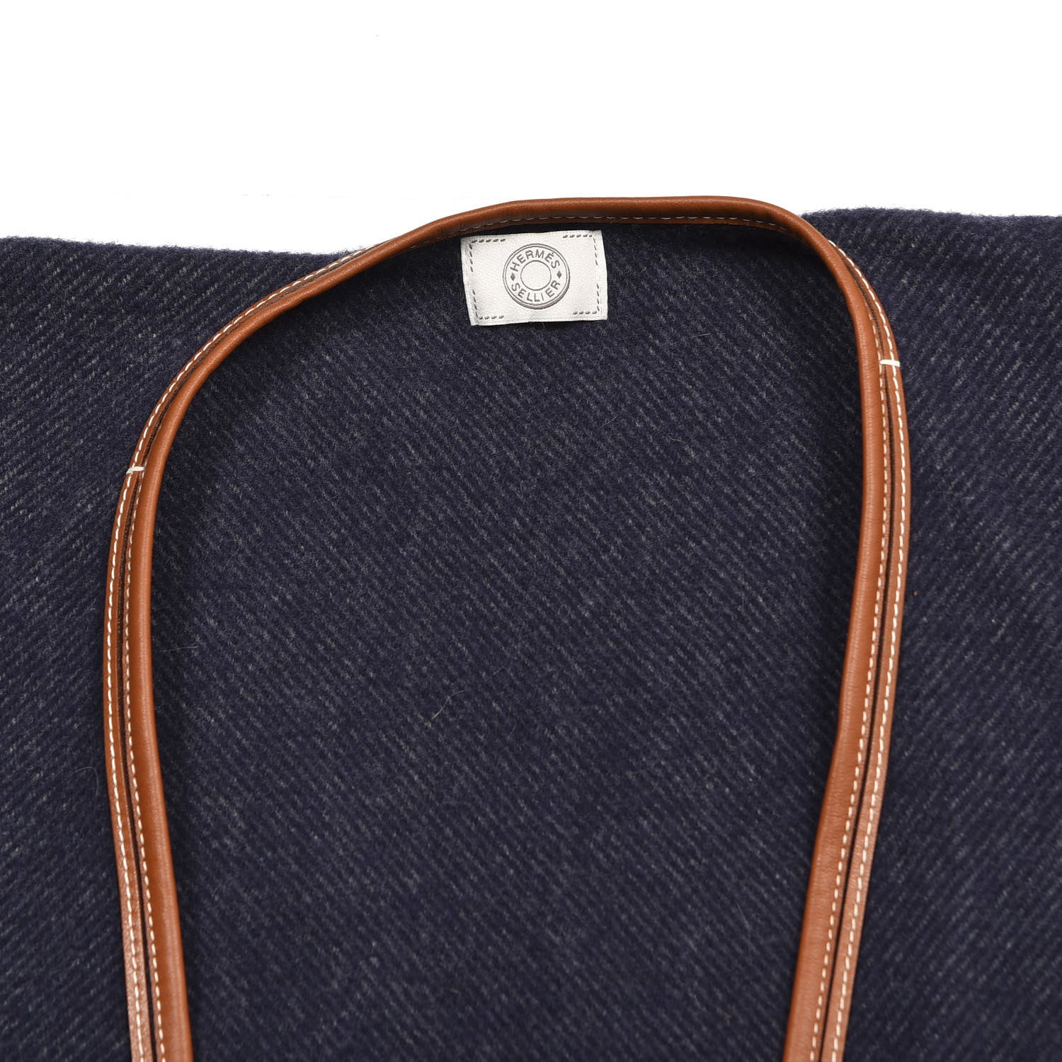 Hermes Merino Wool Cashmere Rocabar Poncho Gris 2 of 2