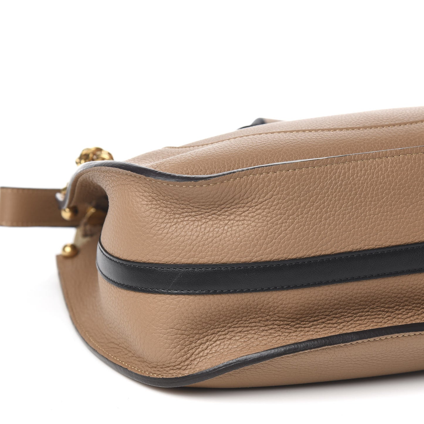 Grained Calfskin Small Hayley Hobo Nut