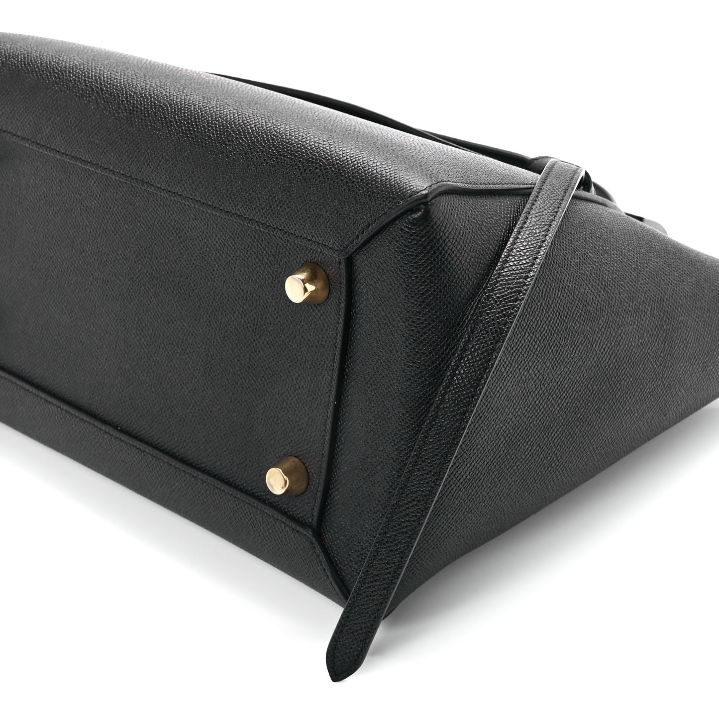 Grained Calfskin Mini Belt Bag Black