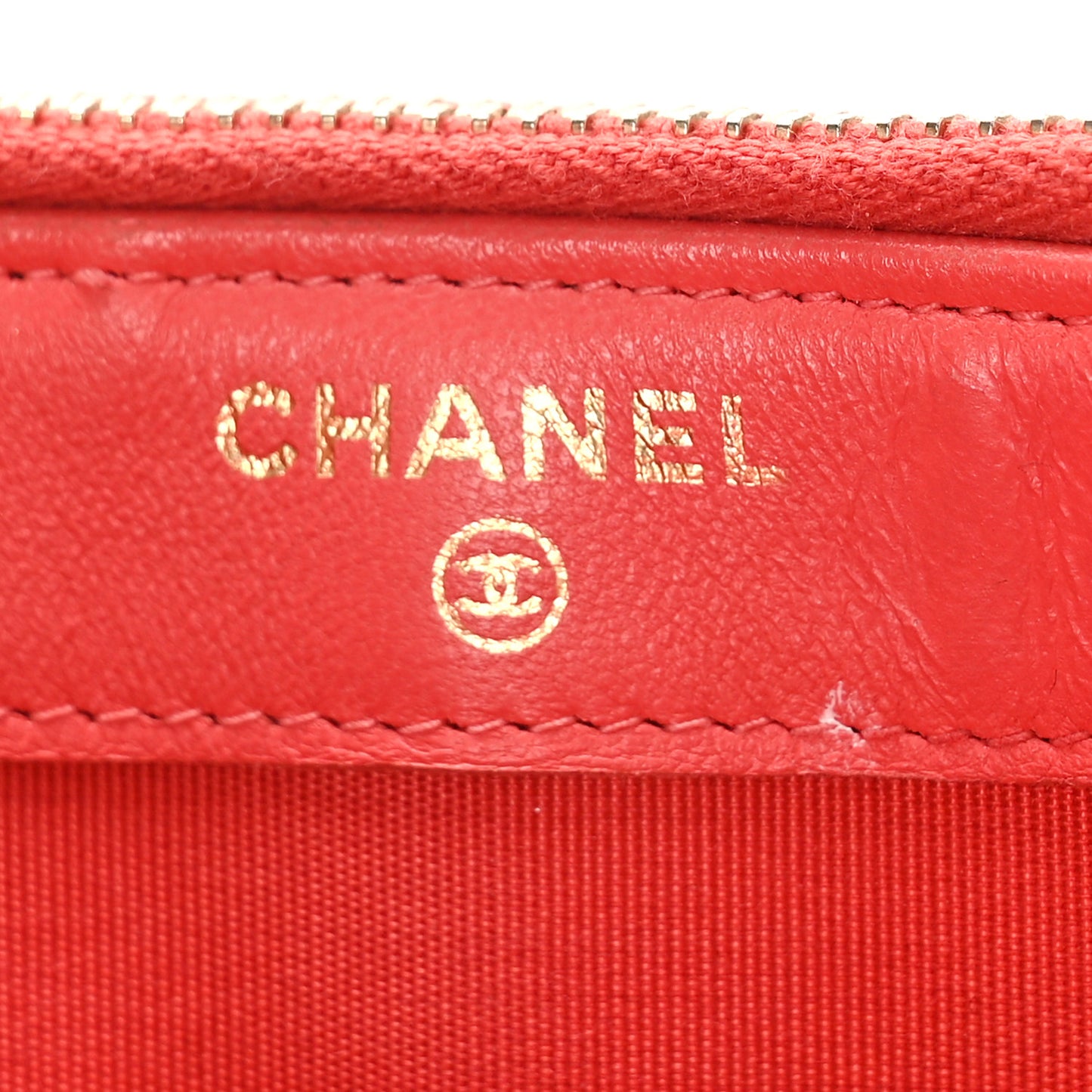 Lambskin Quilted Small Boy Clutch With Chain Coral