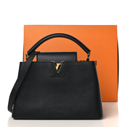 Louis Vuitton Taurillon Capucines PM Black 9 of 9