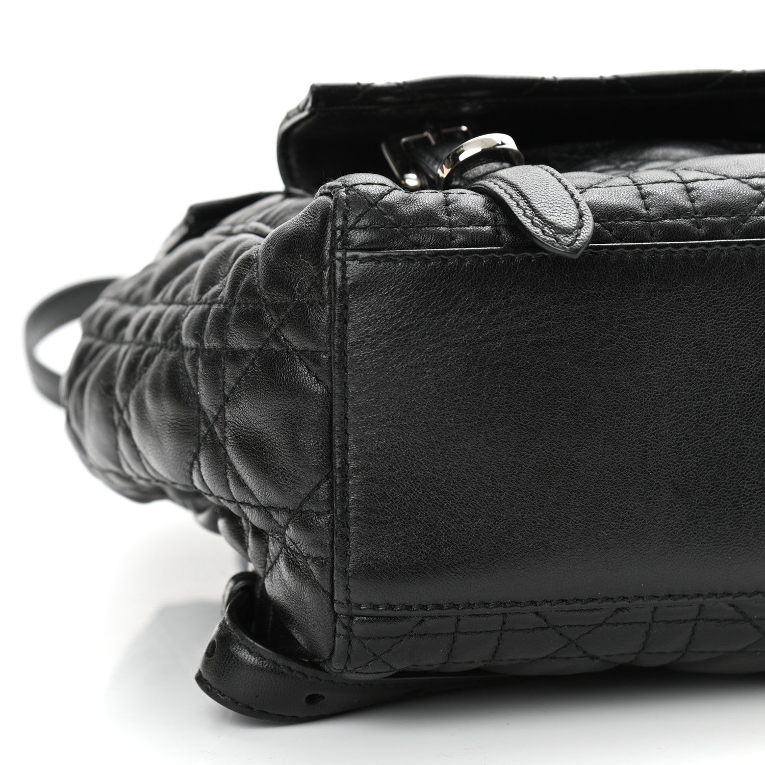Christian Dior Lambskin Cannage Small Stardust Backpack Black 8 of 9