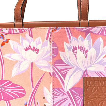 Loewe Canvas Calfskin Waterlily Print Paulas Ibiza Small Cushion Tote 7 of 10