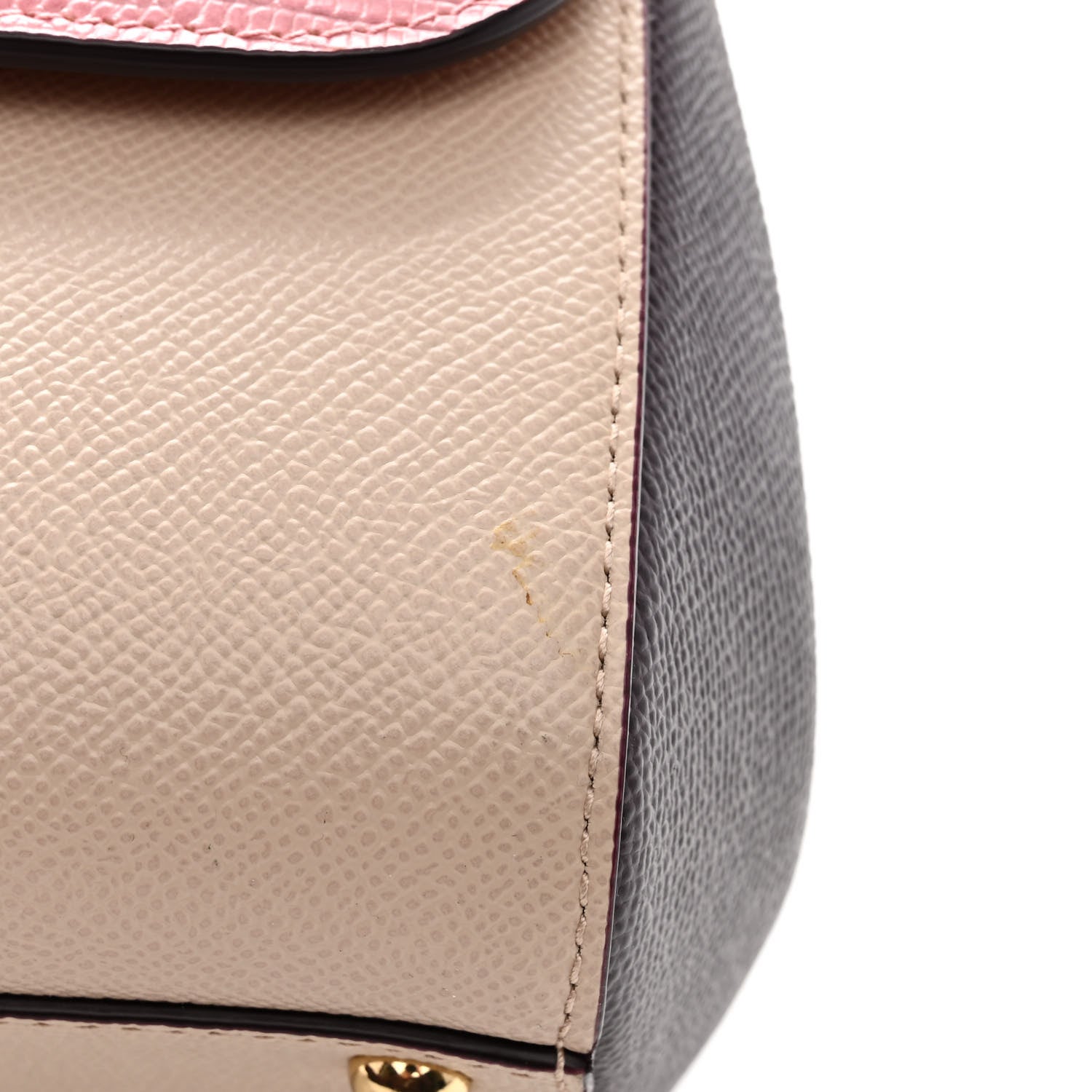 Dolce & Gabbana Lizard Calfskin Embossed Medium Miss Sicily Satchel Pink Beige 11 of 11