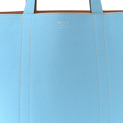 Moynat Taurillon Gex Calfskin Duo Vertical Reversible Tote Cannelle Azur 12 of 17