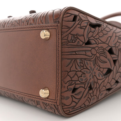 Christian Dior Calfskin Laser Cut Medium Lady Dior Brown 10 of 11