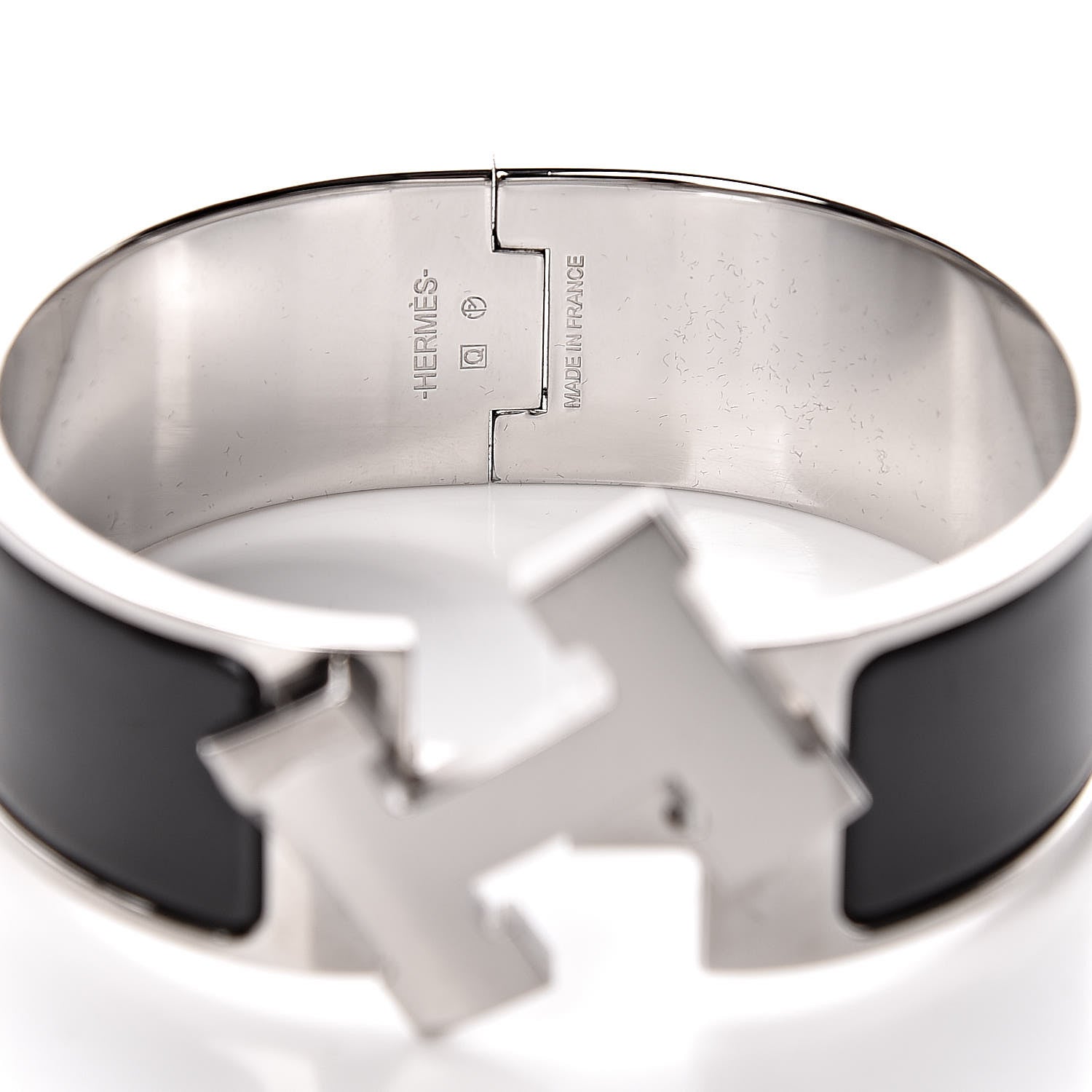 Hermes Enamel Wide Clic Clac H Bracelet PM Black 5 of 6