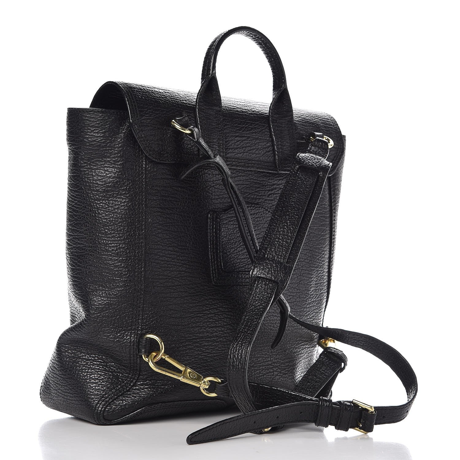 3.1 Phillip Lim Textured Calfskin Pashli Backpack Black 3 of 13
