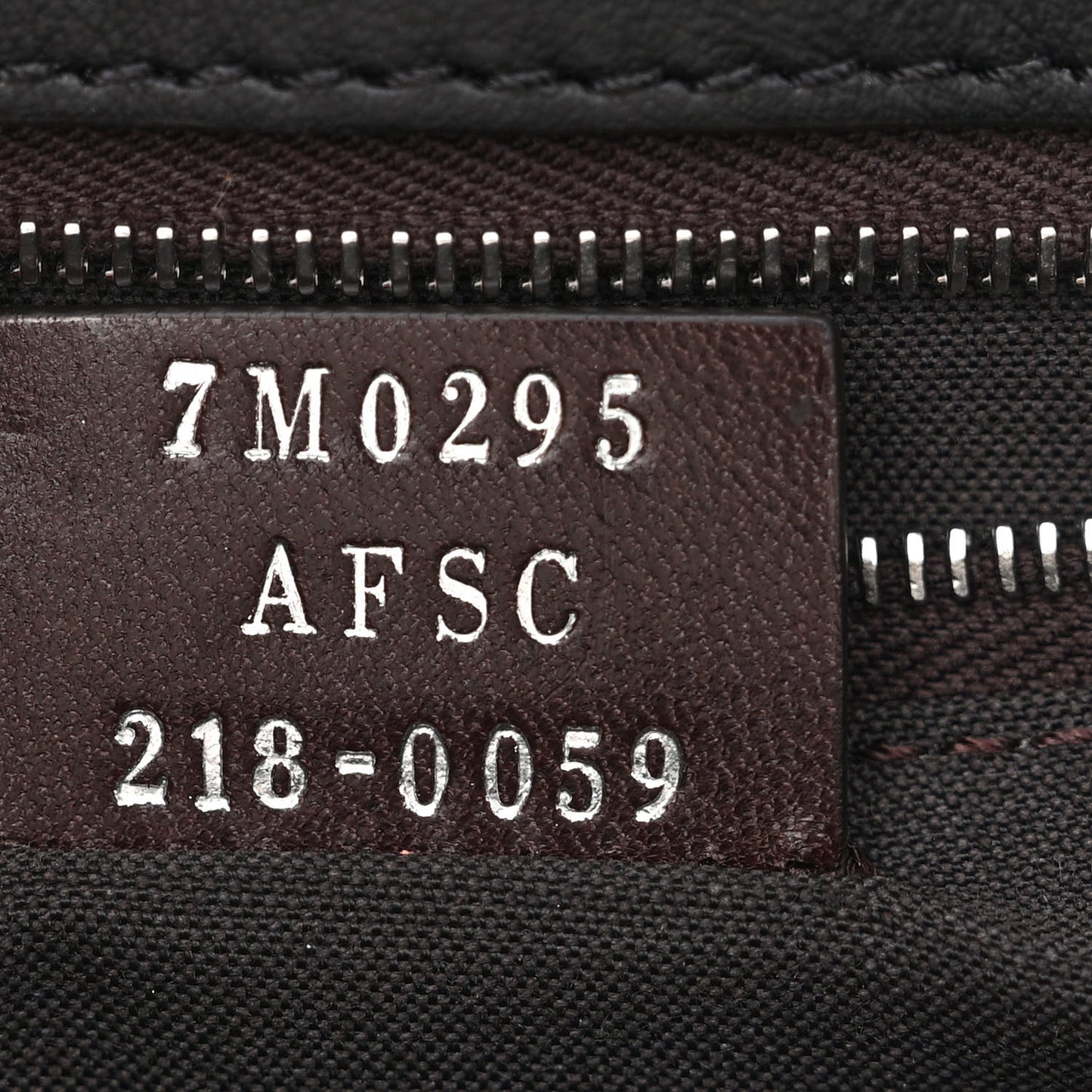 Glazed Fabric Cotton Vitello King Aura FF 1974 Baguette Belt Pouch Tobacco Moro Grezzo Cuoio