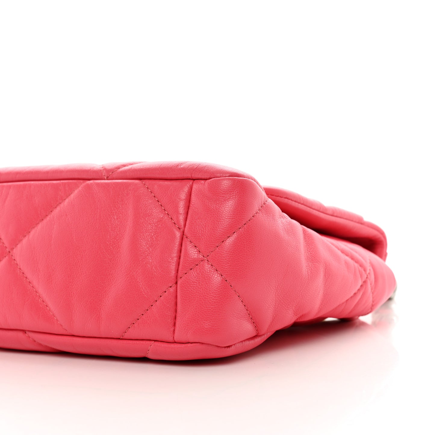 Goatskin Quilted Medium Chanel 19 Flap Pink