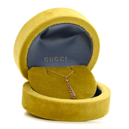 Gucci 18K Yellow Gold Diamantissima Pendant Necklace 6 of 6