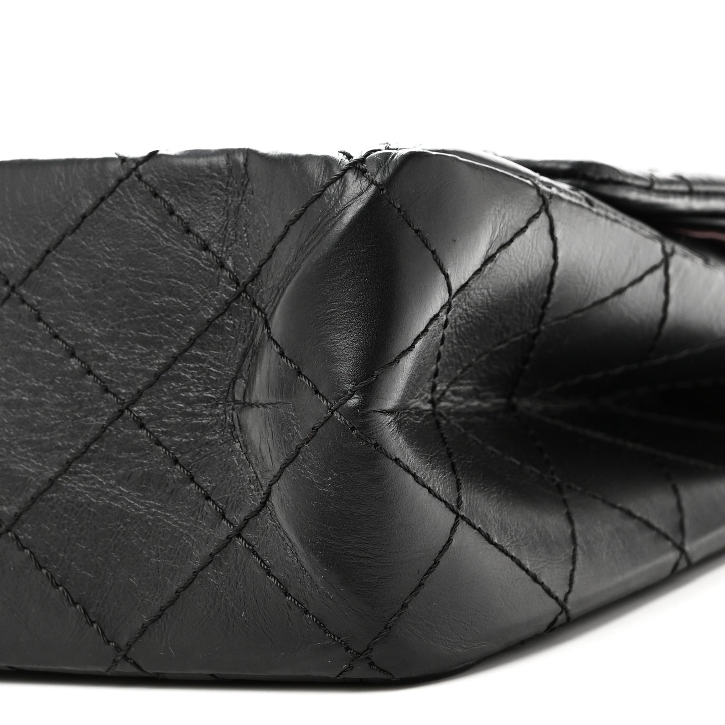 Aged Calfskin Quilted 2.55 Reissue 226 Flap Black