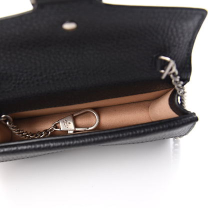 Gucci Calfskin Super Mini Dionysus Shoulder Bag Black 5 of 10