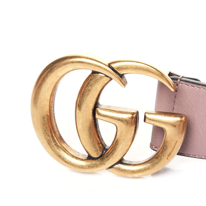 Gucci Calfskin Double G 40mm Belt 85 34 Porcelain Rose 5 of 6