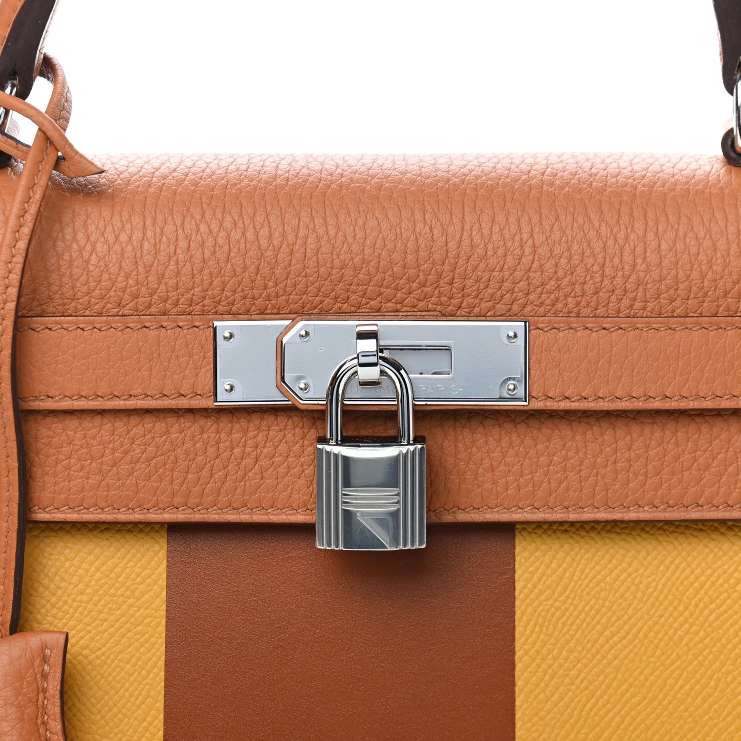 Hermes Taurillon Clemence Epsom Tadelakt Kellygraphie Lettre S Kelly Sellier 28 Toffee Ambre Fauve 13 of 23