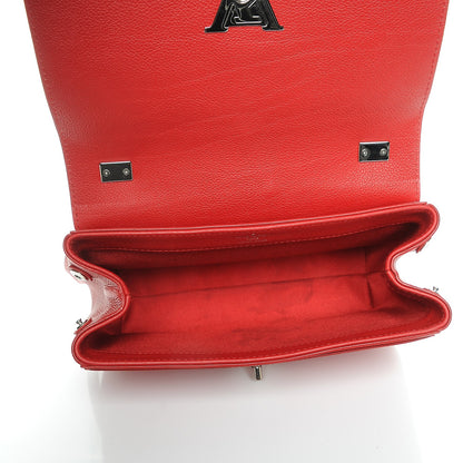 Louis Vuitton Calfskin Lockme II Chain Bag BB Rubis 5 of 11