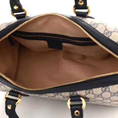 Gucci GG Supreme Monogram Medium Boston Beige Blue 5 of 11