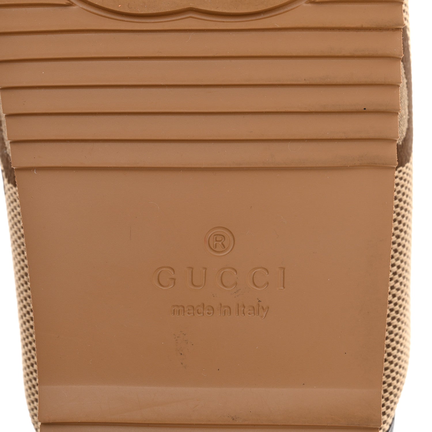 Gucci Monogram Jumbo GG Nappa Samoa Platform 40mm Slide Sandals 39 Camel Ebony New Acero 6 of 9