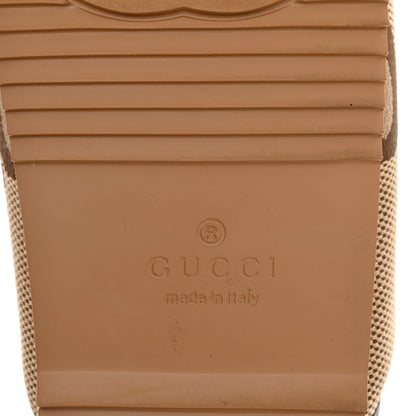 Gucci Monogram Jumbo GG Nappa Samoa Platform 40mm Slide Sandals 39 Camel Ebony New Acero 6 of 9