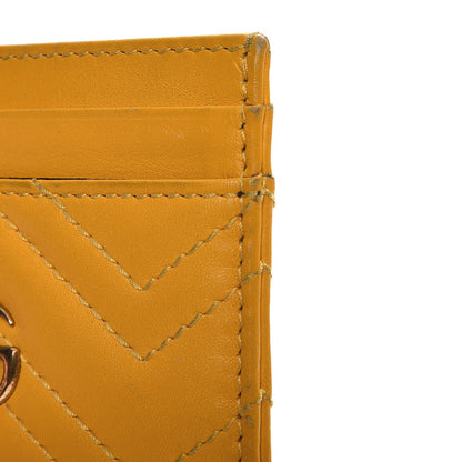 Gucci Calfskin Matelasse GG Marmont Card Holder Stone Topaz 4 of 11