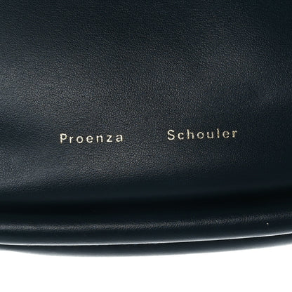 Proenza Schouler Calfskin Small Ruched Tote Navy 7 of 11