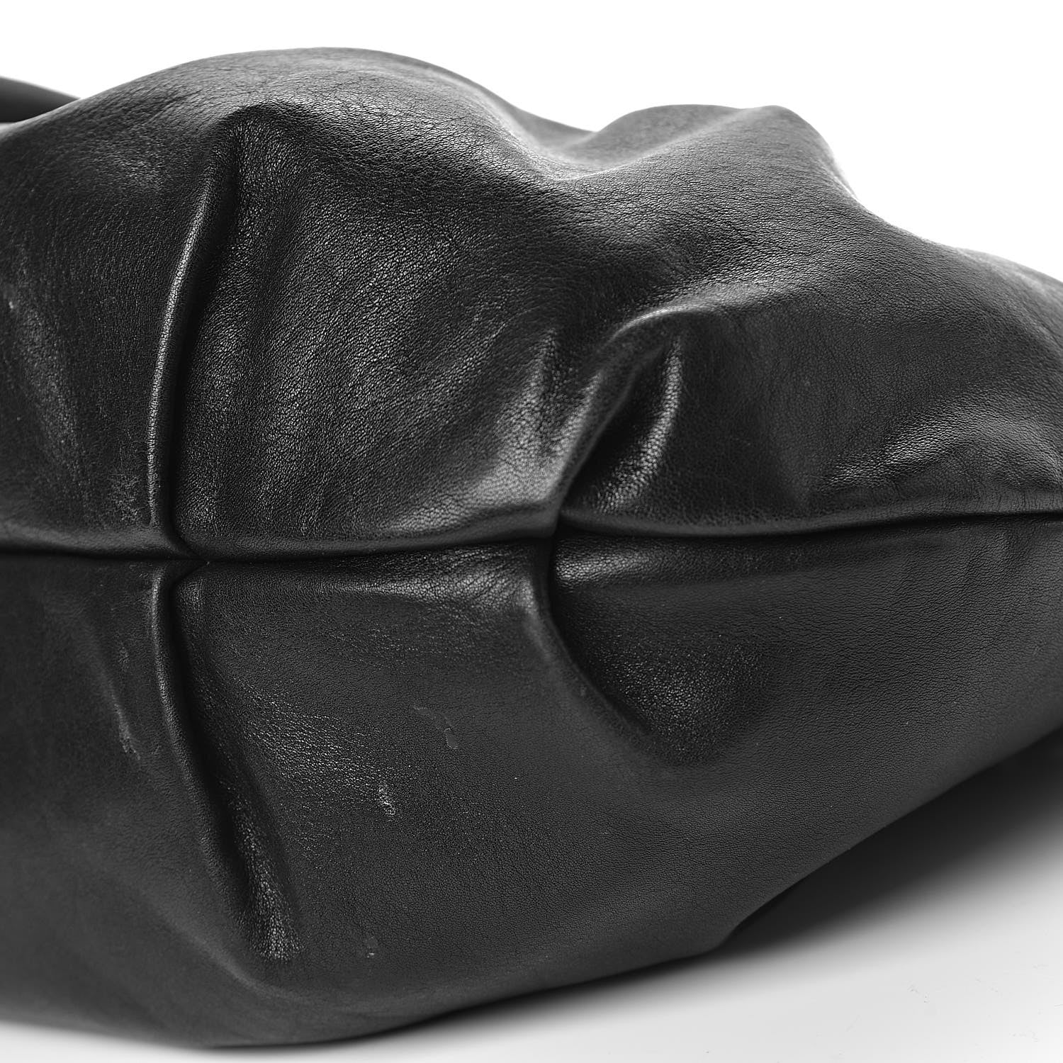 Prada Soft Calfskin Pleated Hobo Black 9 of 16