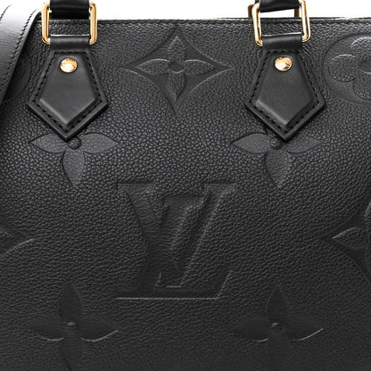 Louis Vuitton Empreinte Monogram Giant Speedy Bandouliere 25 Black 7 of 10