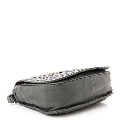 Bottega Veneta Nappa Intrecciato Mini Flap Crossbody Light Grey 4 of 17