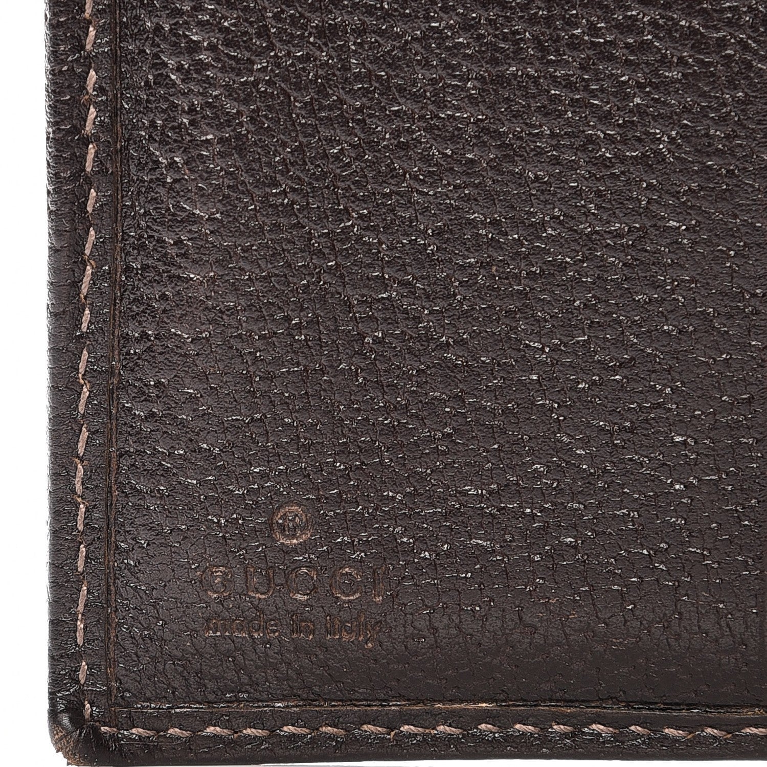 Gucci Monogram Abbey Compact Wallet Dark Brown 6 of 10