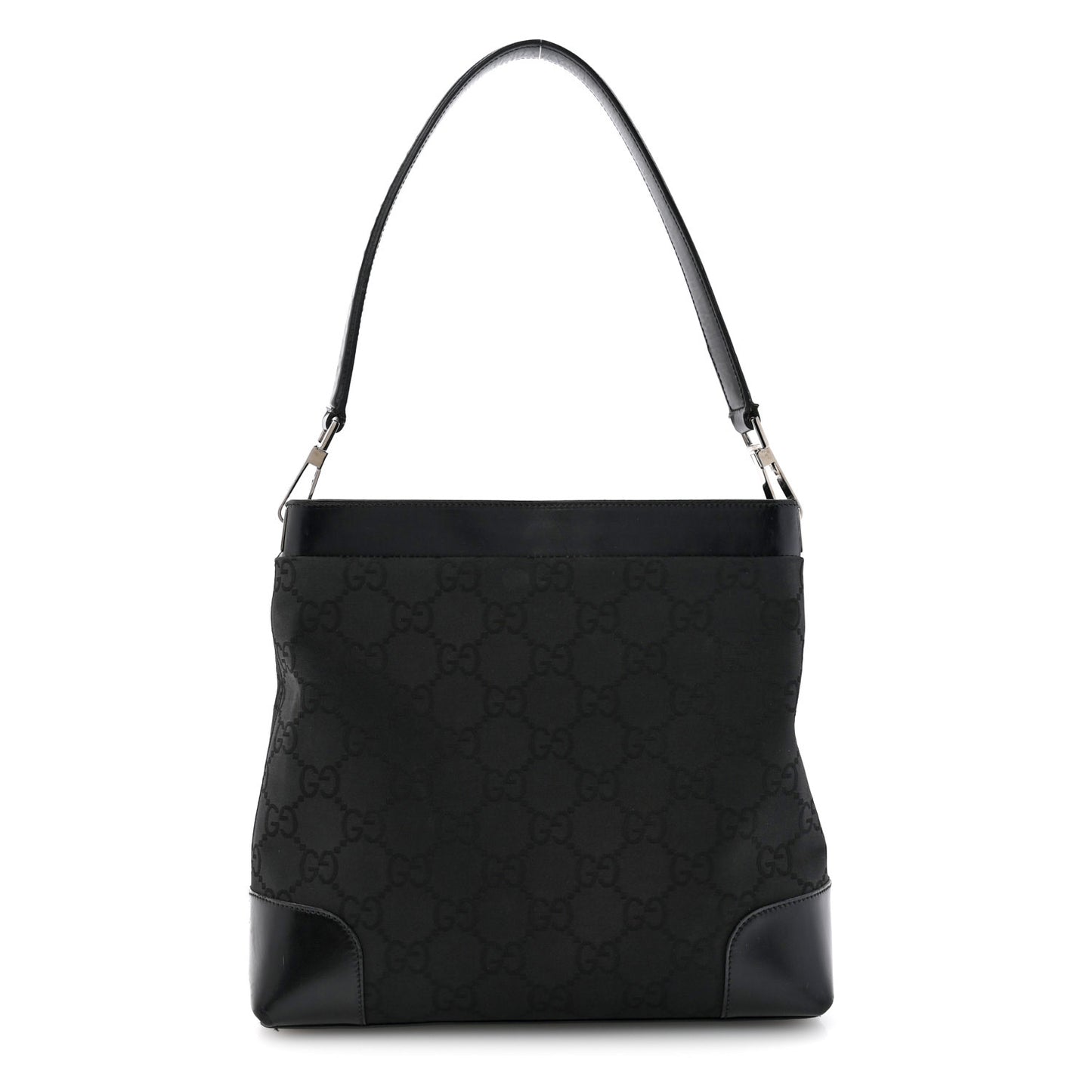 Nylon Monogram Tote Bag Black