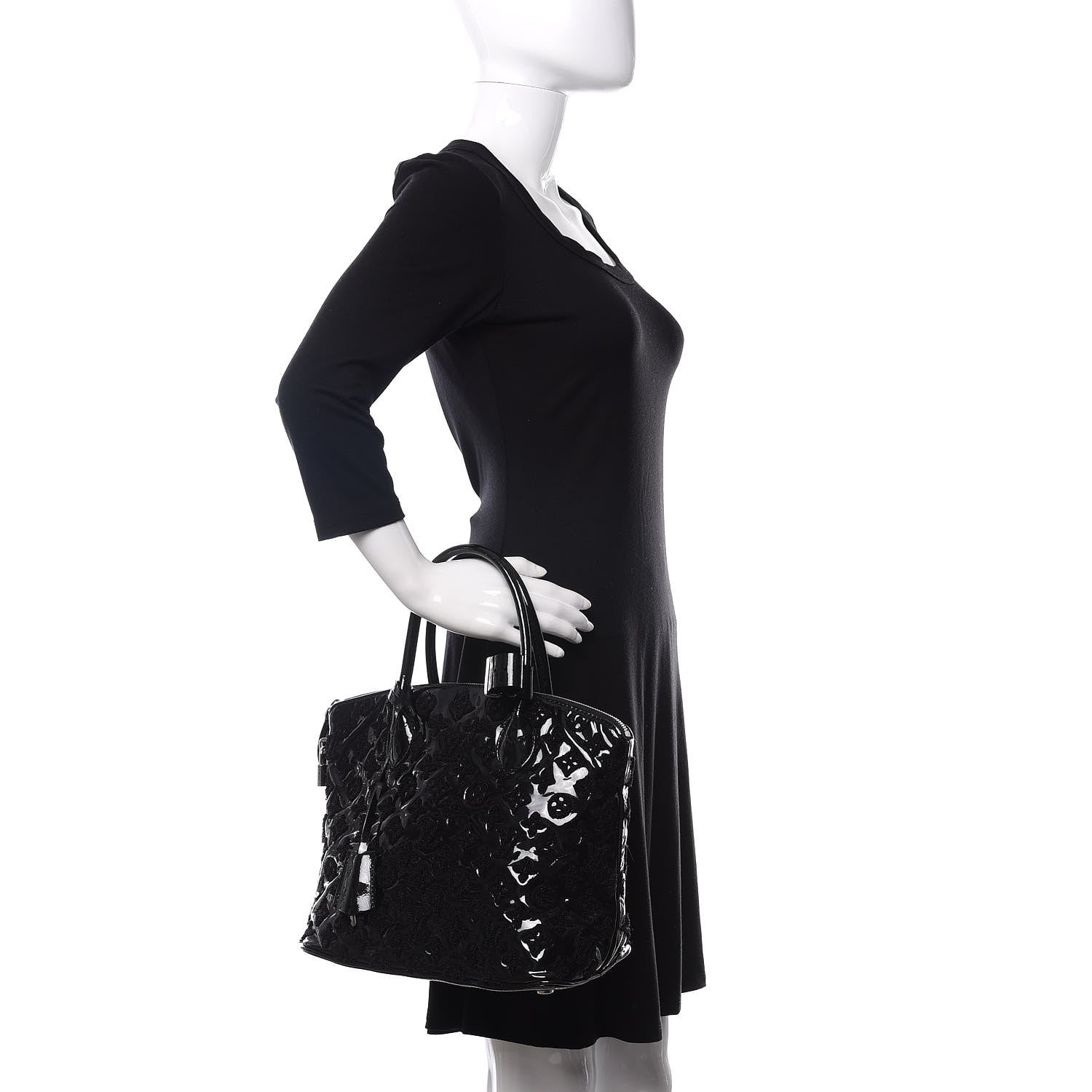 Louis Vuitton Patent Lambskin Fascination Lockit Vert Fonce 2 of 9