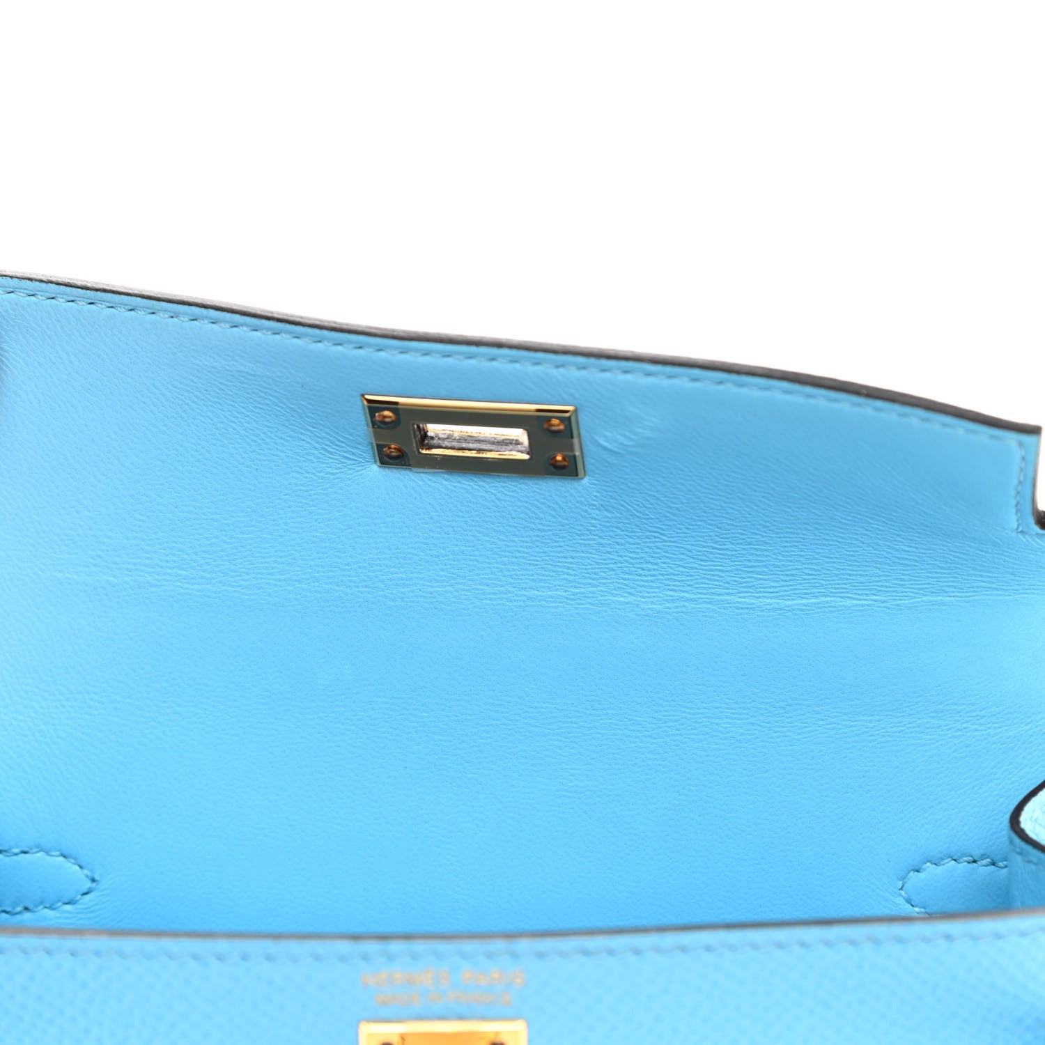 Hermes Epsom Mini Kelly Sellier 20 Celeste 11 of 12