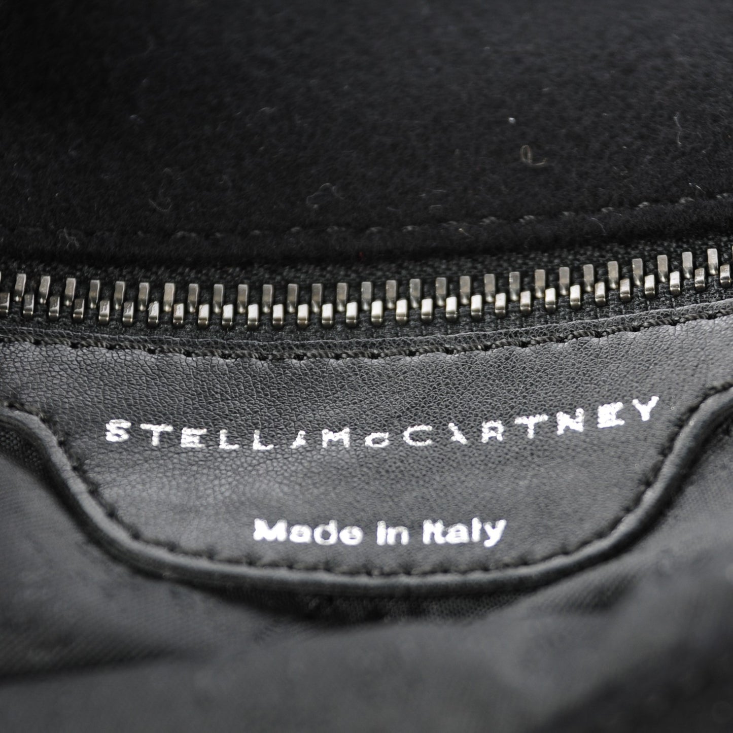 Faux Suede Large Gary Hume Falabella Black