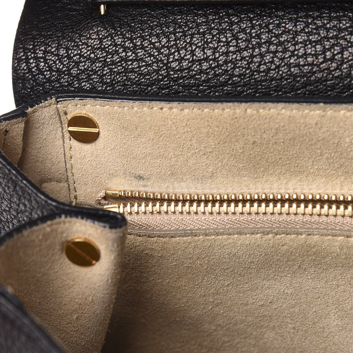 Grained Lambskin Large Drew Shoulder Bag Black