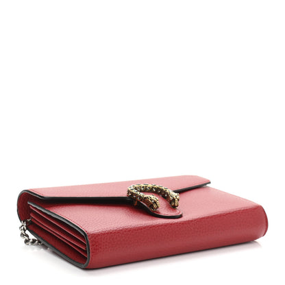 Gucci Calfskin Mini Dionysus Chain Wallet Hibiscus Red 4 of 10