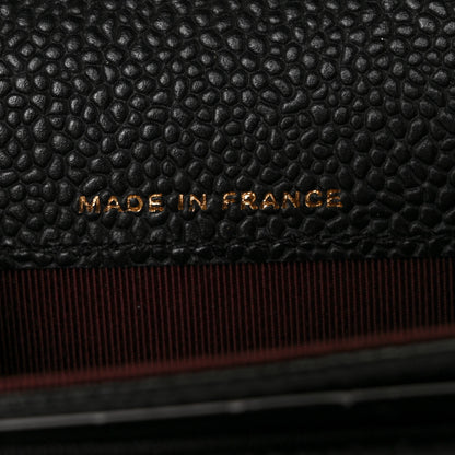 Chanel Caviar Quilted Flap Card Holder Wallet Black 7 of 11