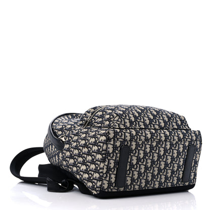 Christian Dior Oblique Calfskin Rider Backpack Beige Black 4 of 8