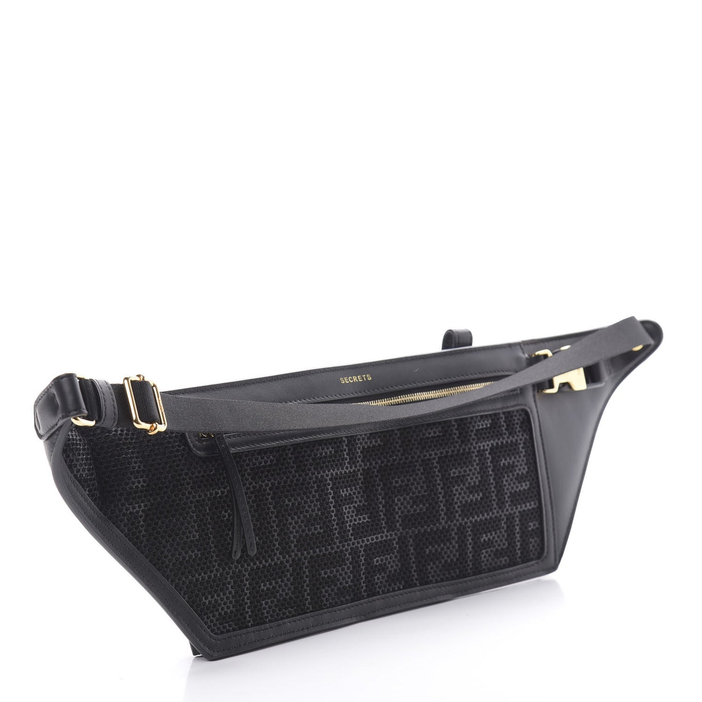 Vitello Grace Matte 3 Pocket Belt Pouch Black