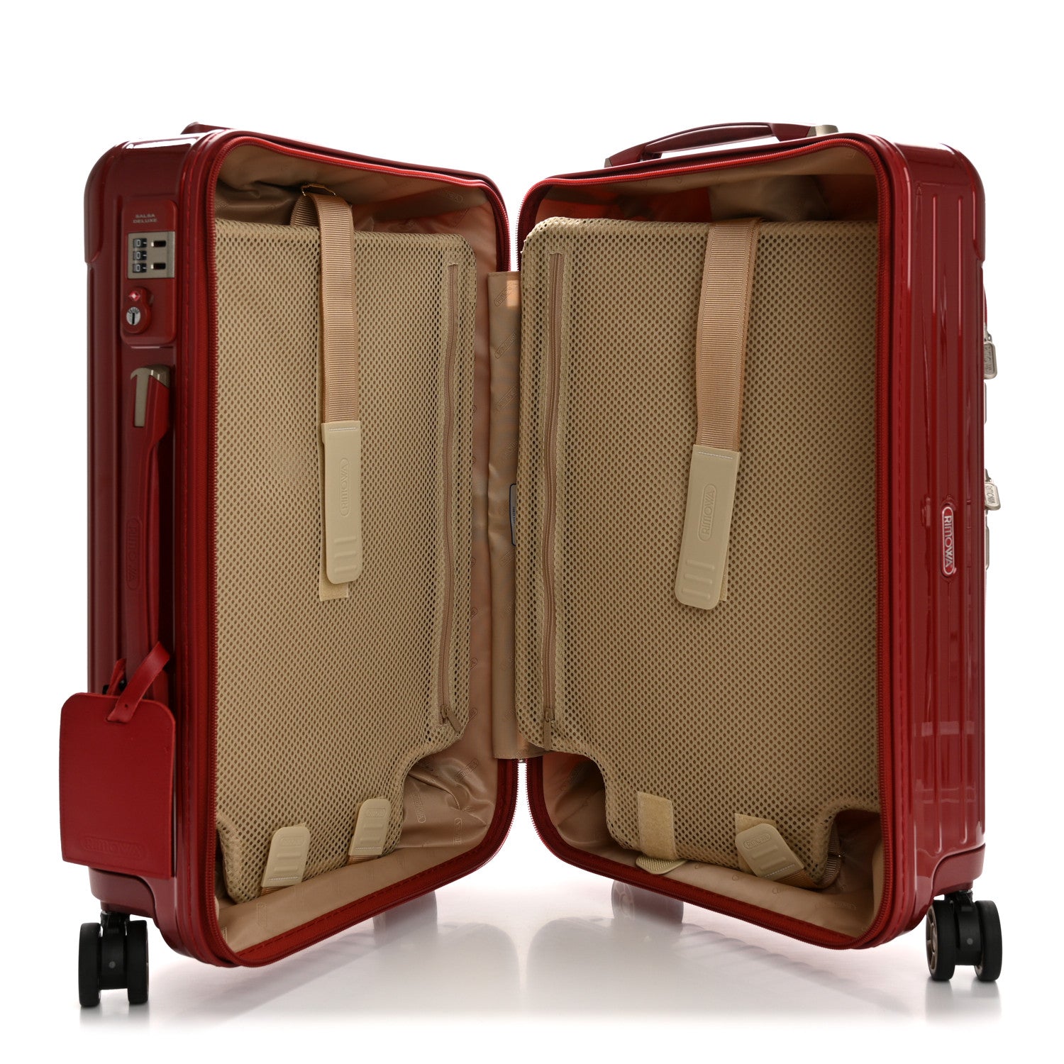 Rimowa Polycarbonate Salsa Deluxe Hybrid Cabin 53 Orient Red